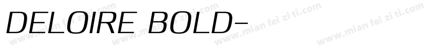 Deloire Bold字体转换